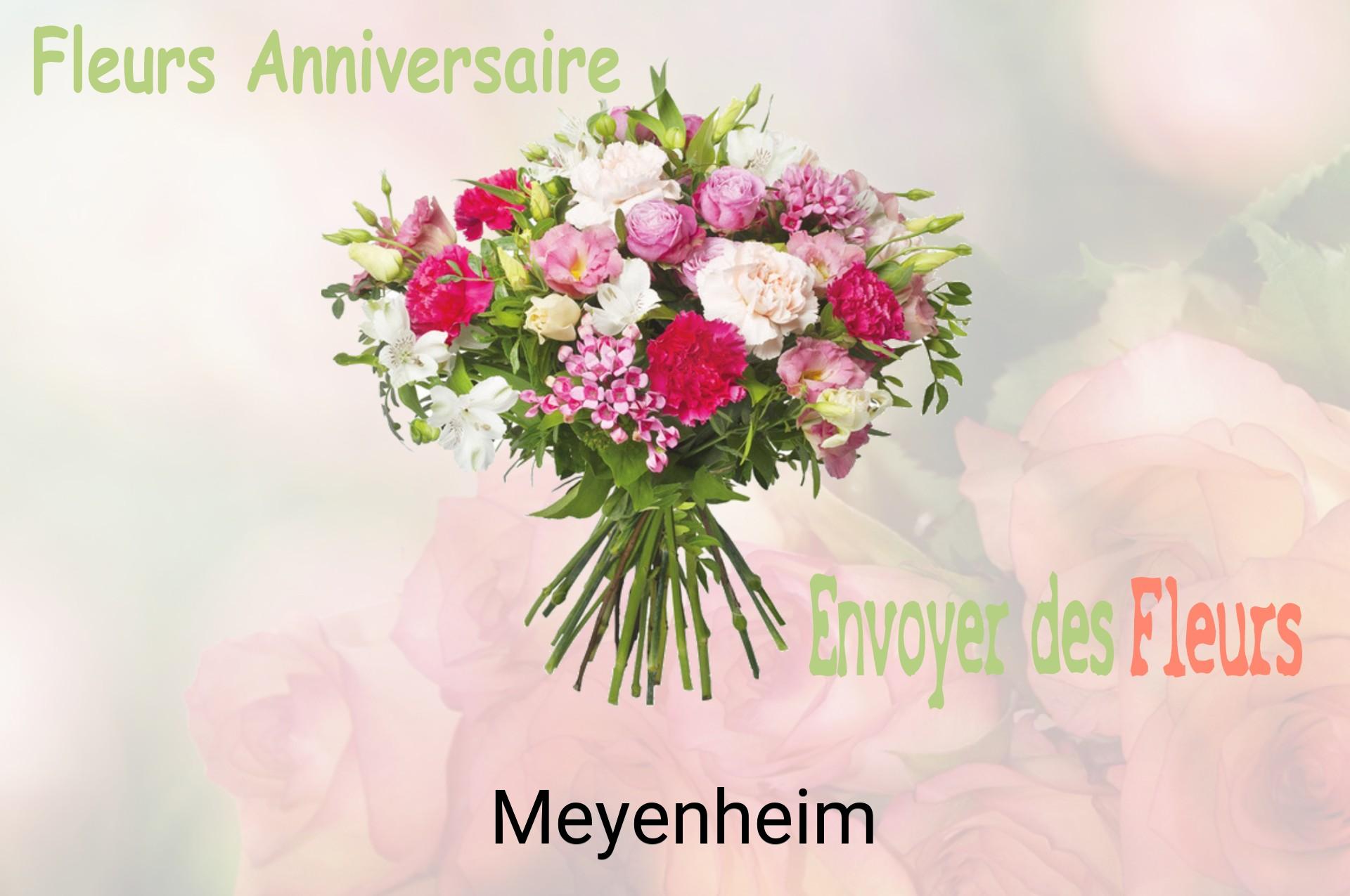 Bouquet de fleurs d’anniversaire livré à Meyenheim