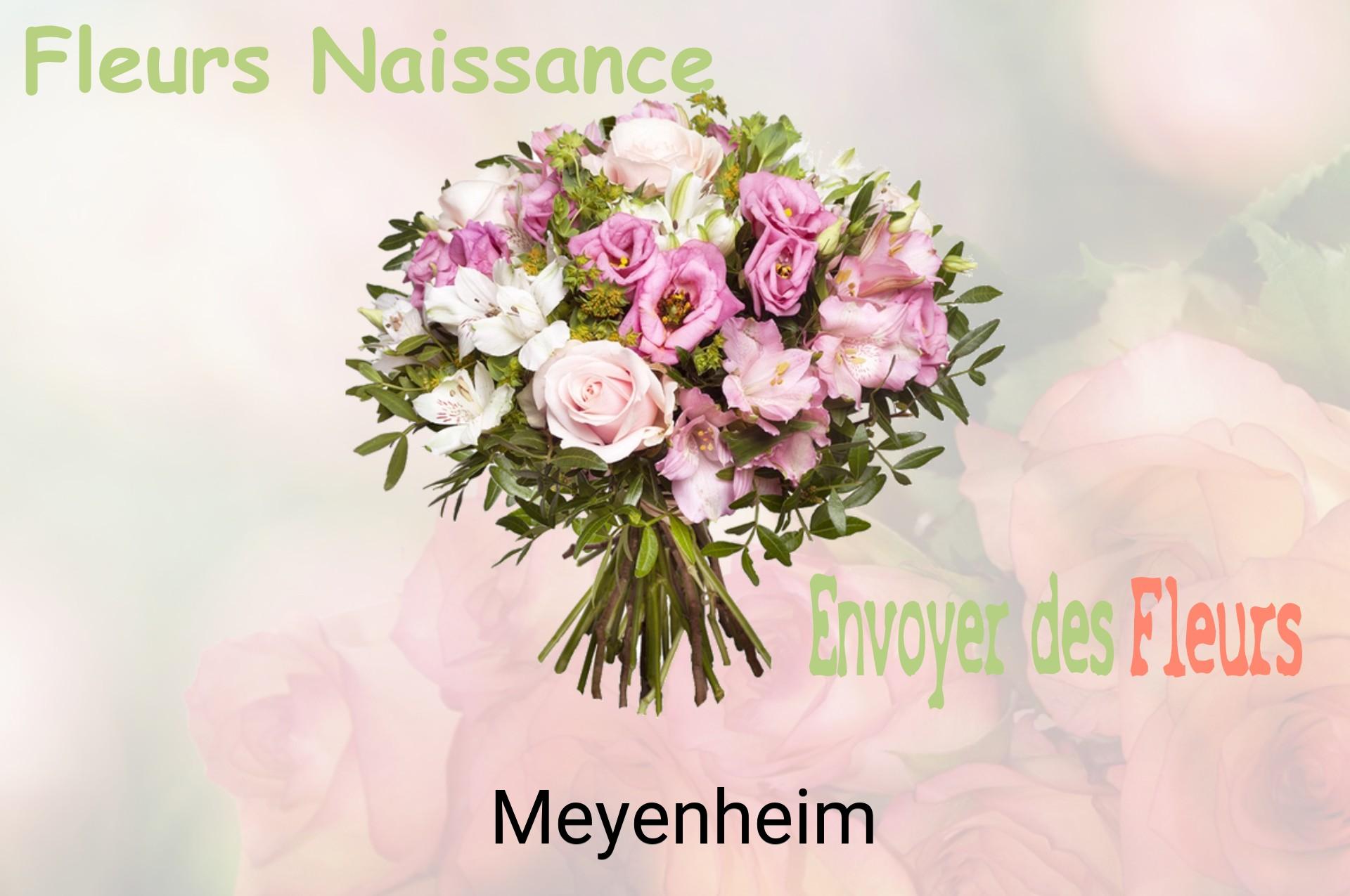 Bouquet de fleurs de naissance livré à Meyenheim